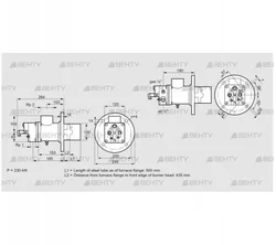 BIO 100HBL-500/435-(49)E (84012051) Газовая горелка Kromschroder