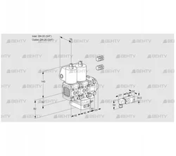 VCG1E20R/20R05FNGEVWL3/PPPP/PP2- (88104395) Клапан с регулятором соотношения Kromschroder