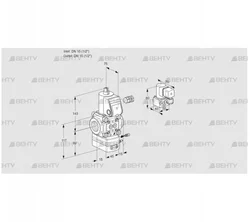 VAG115R/NWBE (88001046) Газовый клапан с регулятором соотношения Kromschroder