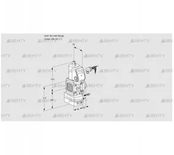 VAG1-/25R/NKAE (88004626) Газовый клапан с регулятором соотношения Kromschroder