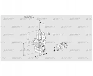 VAD120R/NW-100A (88005082) Газовый клапан с регулятором давления Kromschroder