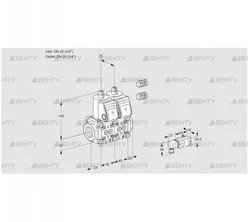 VCS1E20R/20R05NNWR3/-3PP/MMMM (88104758) Сдвоенный газовый клапан Kromschroder