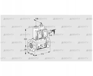 VCS780F05NNWGRE/PPPP/PPEP (88205143) Сдвоенный газовый клапан Kromschroder