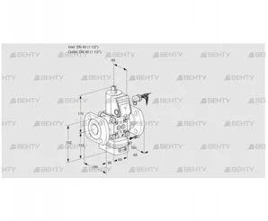 VAG240F/NWAE (88033124) Газовый клапан с регулятором соотношения Kromschroder