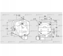 DL 150KN-6W (84444535) Датчик-реле давления воздуха Kromschroder