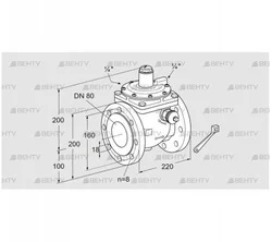 JSAV 80F50/1-0Z (03151138) Предохранительный запорный клапан Kromschroder