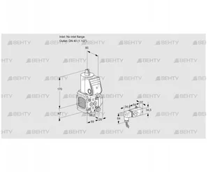 VAS2T-/40N/NK (88028800) Газовый клапан Kromschroder