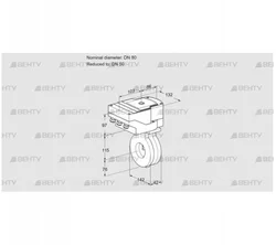 IBA80/50Z05/40A2A (88302426) Дроссельная заслонка Kromschroder