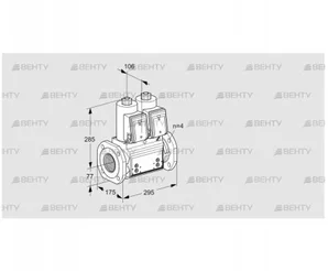 VCS6T65A05NNQRB/PPPP/PPPP (88202832) Сдвоенный газовый клапан Kromschroder