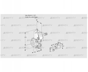 VAS240/-R/NW (88028560) Газовый клапан Kromschroder