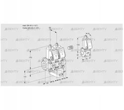 VCG2E40R/40R05NGEWR/PPPP/PPBS (88105758) Клапан с регулятором соотношения Kromschroder