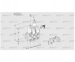 VCS3E50R/50R05NLWR/-3PP/PPPP (88104090) Сдвоенный газовый клапан Kromschroder