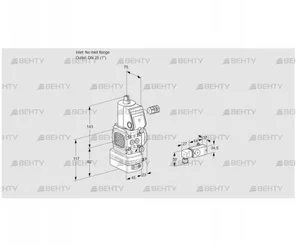 VAD1-/25R/NW-100A (88000847) Газовый клапан с регулятором давления Kromschroder