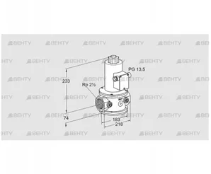 VR 65R01NT33D (85249400) Воздушный электромагнитный клапан Kromschroder