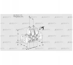 VCS2E40F/40F05NNKR3/PPPP/PPPP (88101363) Сдвоенный газовый клапан Kromschroder