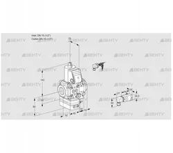 VAD1E15R/15R05D-25VWR/-3/3- (88105386) Газовый клапан с регулятором давления Kromschroder