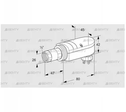 UVS 10L0P2 (84315210) УФ датчик пламени Kromschroder