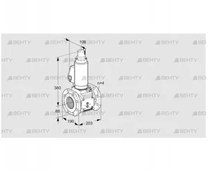 VAS7T80A05LQGLB/PP/PP (88202953) Газовый клапан Kromschroder