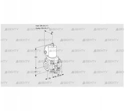 VAS2T25N/NKGL (88020306) Газовый клапан Kromschroder