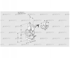 VAG125/15R/NWBE (88011495) Газовый клапан с регулятором соотношения Kromschroder