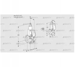 VAS1E15R/15R05LWR/PP/BS (88104439) Газовый клапан Kromschroder