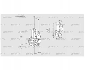 VAS2E50R/50R05NWR/PP/BS (88107465) Газовый клапан Kromschroder