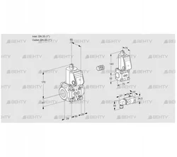 VAS2E25R/25R05NWR/-3/ZS (88107744) Газовый клапан Kromschroder