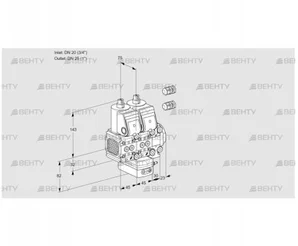 VCD1E20R/25R05FND-50VWR3/PPPP/PPPP (88101554) Регулятор давления Kromschroder