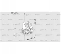 VCS1E15R/15R05FNNVWR3/PPPP/PPPP (88101237) Сдвоенный газовый клапан Kromschroder