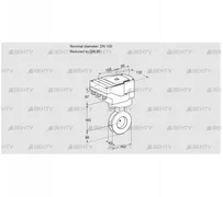 IBAF100/80Z05/20-30Q3E (88303774) Дроссельная заслонка Kromschroder