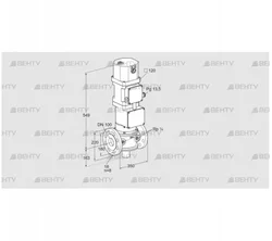 VK 100F40W6HXG43D (85314421) Газовый клапан с приводом Kromschroder