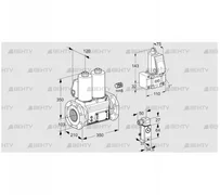 VCS8100F05NNWL3E/PPZ-/3-3P (88206581) Сдвоенный газовый клапан Kromschroder