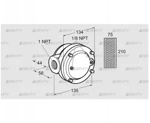 GFK 25TN40-3 (81937500) Газовый фильтр Kromschroder