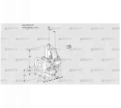 VAD3E50F/40R05D-50VWR/PP/PP (88106244) Газовый клапан с регулятором давления Kromschroder