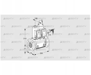 VCS665F05NLKGRB/PPPP/PPPP (88206936) Сдвоенный газовый клапан Kromschroder