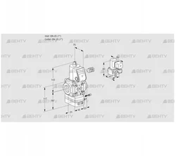 VAG125R/NWAE (88001763) Газовый клапан с регулятором соотношения Kromschroder