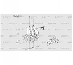 VCS1E15R/15R05NNWR/3-PP/4-PP (88105934) Сдвоенный газовый клапан Kromschroder