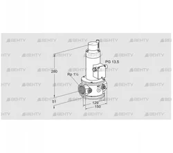 VR 40R01LT33D (85247700) Воздушный электромагнитный клапан Kromschroder