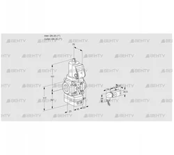 VAD1T25N/NQSR-100A (88020759) Газовый клапан с регулятором давления Kromschroder