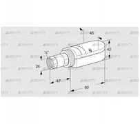 UVS 10D2 (84315205) УФ датчик пламени Kromschroder