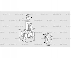 VAS6T65A05LWGRB/3-/P4 (88204381) Газовый клапан Kromschroder