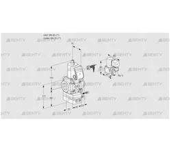 VAG125R/NQAE (88002184) Газовый клапан с регулятором соотношения Kromschroder