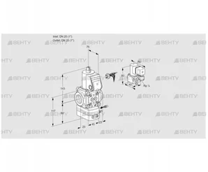 VAG125R/NQAE (88002184) Газовый клапан с регулятором соотношения Kromschroder