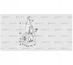 VAS780F05LWSR3B/PP/PP (88203189) Газовый клапан Kromschroder