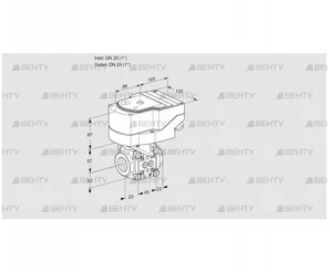 IFC1T25/25N05-20PPPP/20-60Q3E (88302628) Регулирующий клапан с сервоприводом Kromschroder