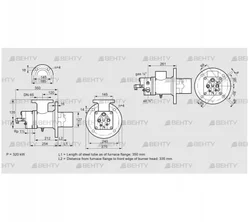 BIO 125RBL-350/335-(17)E (84023040) Газовая горелка Kromschroder