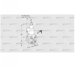 VAS120R/LWGL (88032451) Газовый клапан Kromschroder