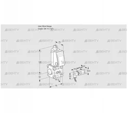 VAS1T-0/15N/NQ (88020084) Газовый клапан Kromschroder