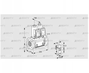 VCS6T65A05NNQSRB/3-4-/PPPP (88205229) Сдвоенный газовый клапан Kromschroder