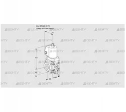 VAS1T20/-N/NKSL (88012944) Газовый клапан Kromschroder